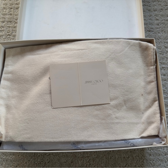 Jimmy Choo Pepper Holographic Python Leather Ankle Wrap Espadrilles Wedge Sandal - Picture 10 of 14